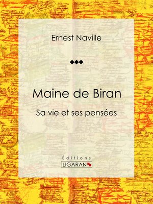 cover image of Maine de Biran